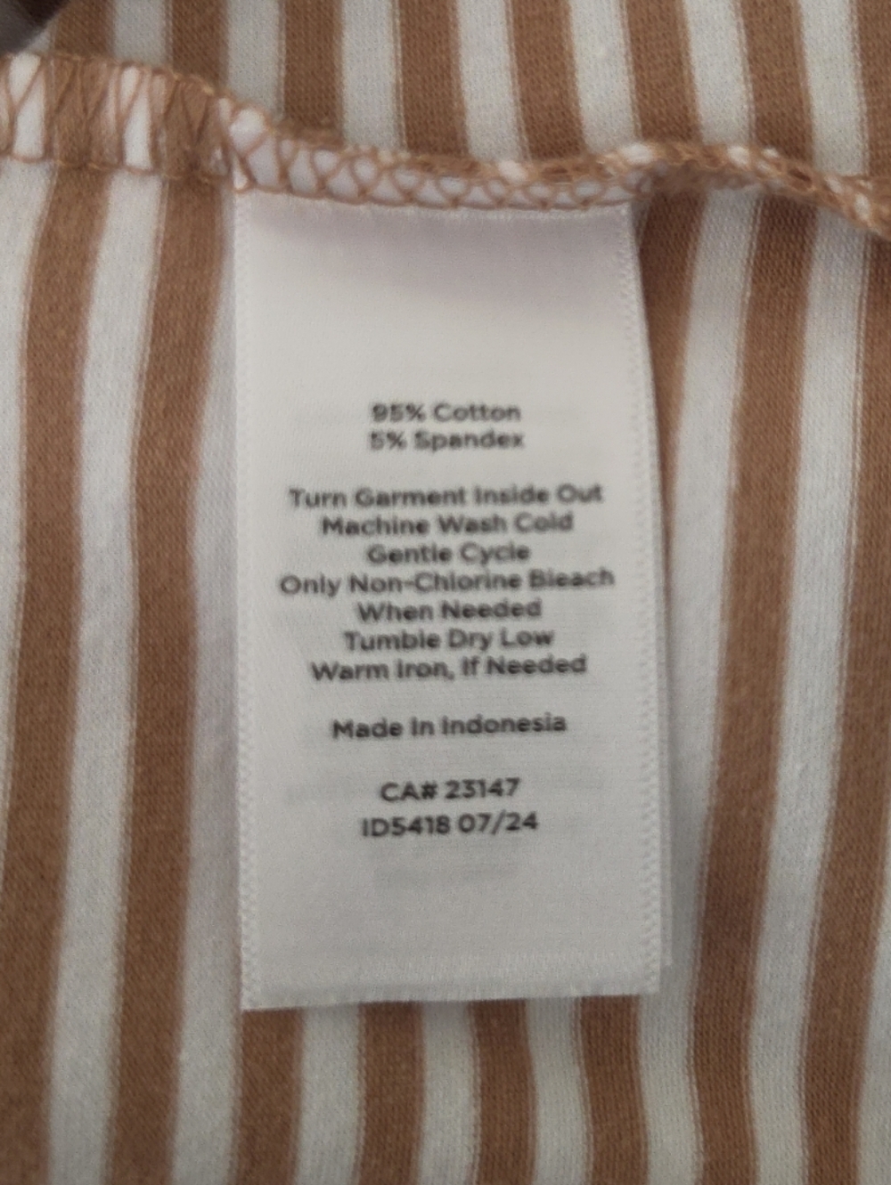 NWT Talbots 180° Two Way Reversible White & Tan Tank. Size XL. V & Scoop Neck - Picture 7 of 7